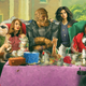 The Doom Patrol having a tea party.